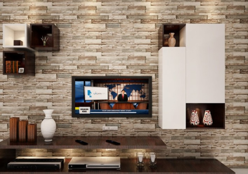 wooden customized TV Panels